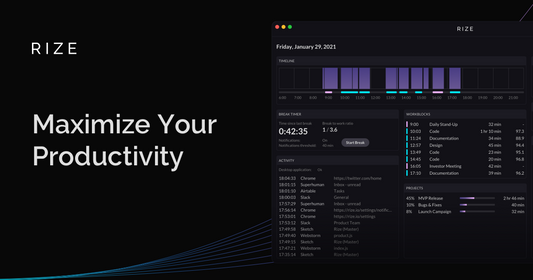 Boost your Productivity with Rize.io